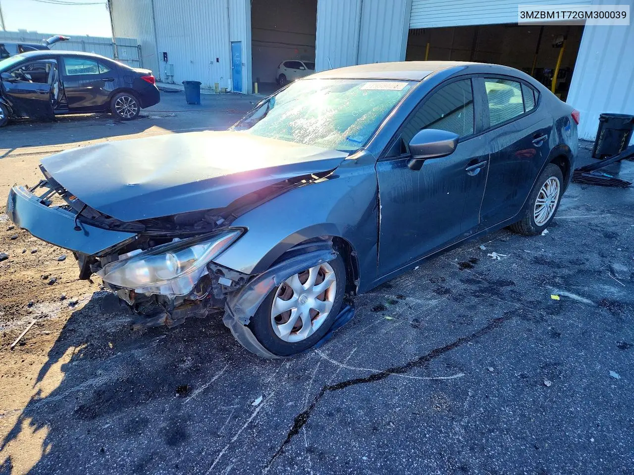 MAZDA 3 2016, VIN 3MZBM1T72GM300039