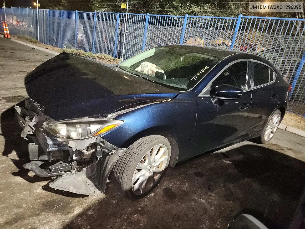 MAZDA 3 2016, VIN JM1BM1W3XG1296895
