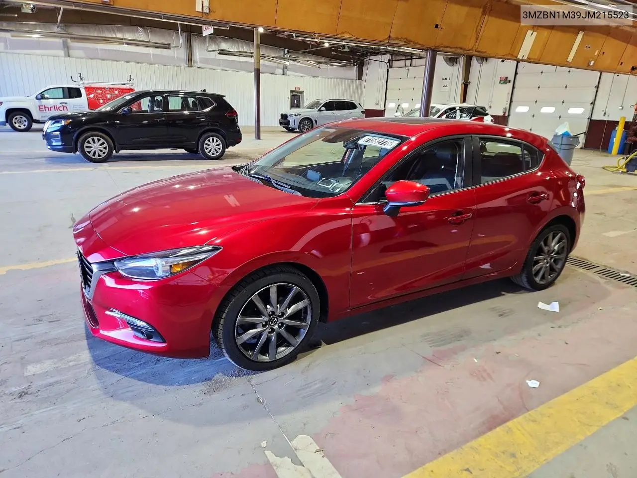MAZDA 3 2018, VIN 3MZBN1M39JM215523