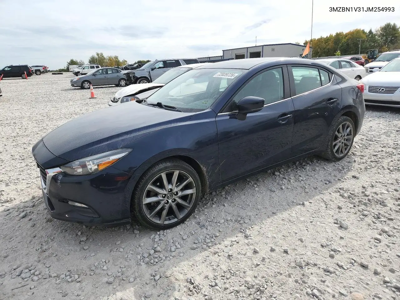 MAZDA 3 2018, VIN 3MZBN1V31JM254993
