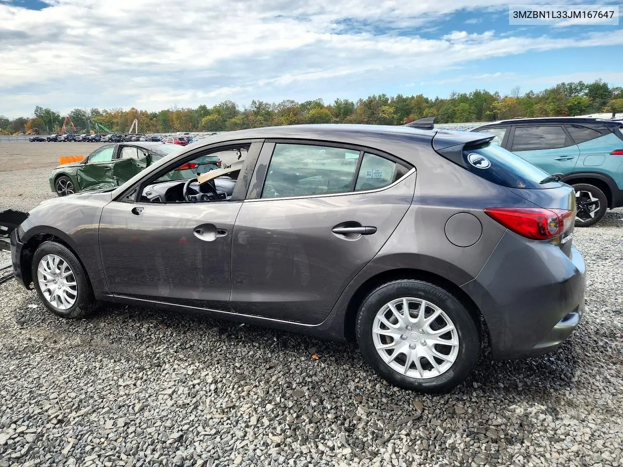 2018 MAZDA 3 VIN 3MZBN1L33JM167647 — фото 2