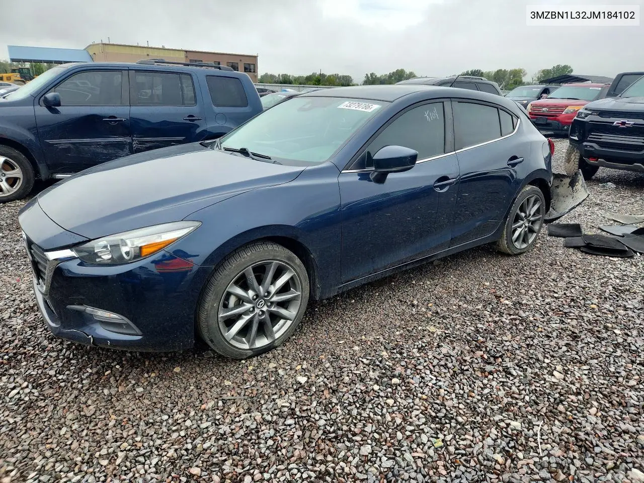 MAZDA 3 2018, VIN 3MZBN1L32JM184102