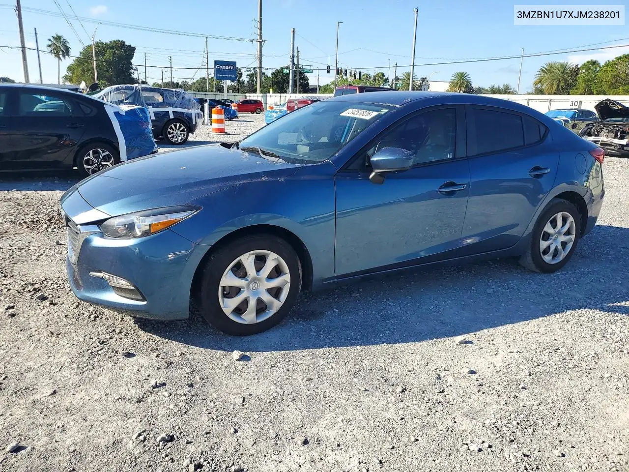 MAZDA 3 2018, VIN 3MZBN1U7XJM238201