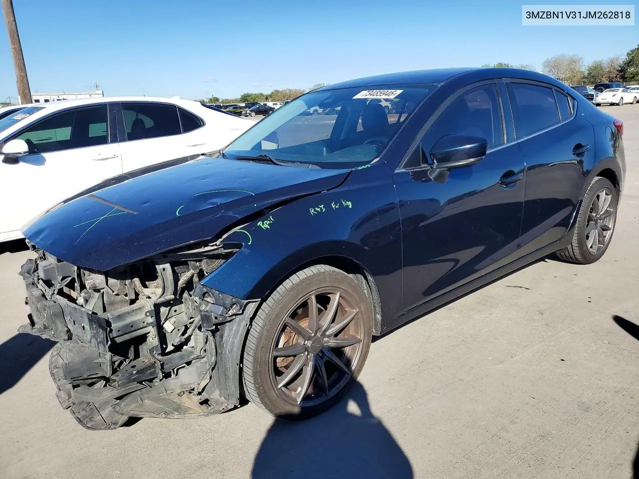 MAZDA 3 2018, VIN 3MZBN1V31JM262818