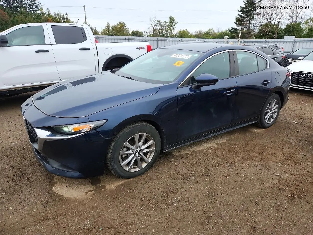 MAZDA 3 2019, VIN 3MZBPAB76KM113260