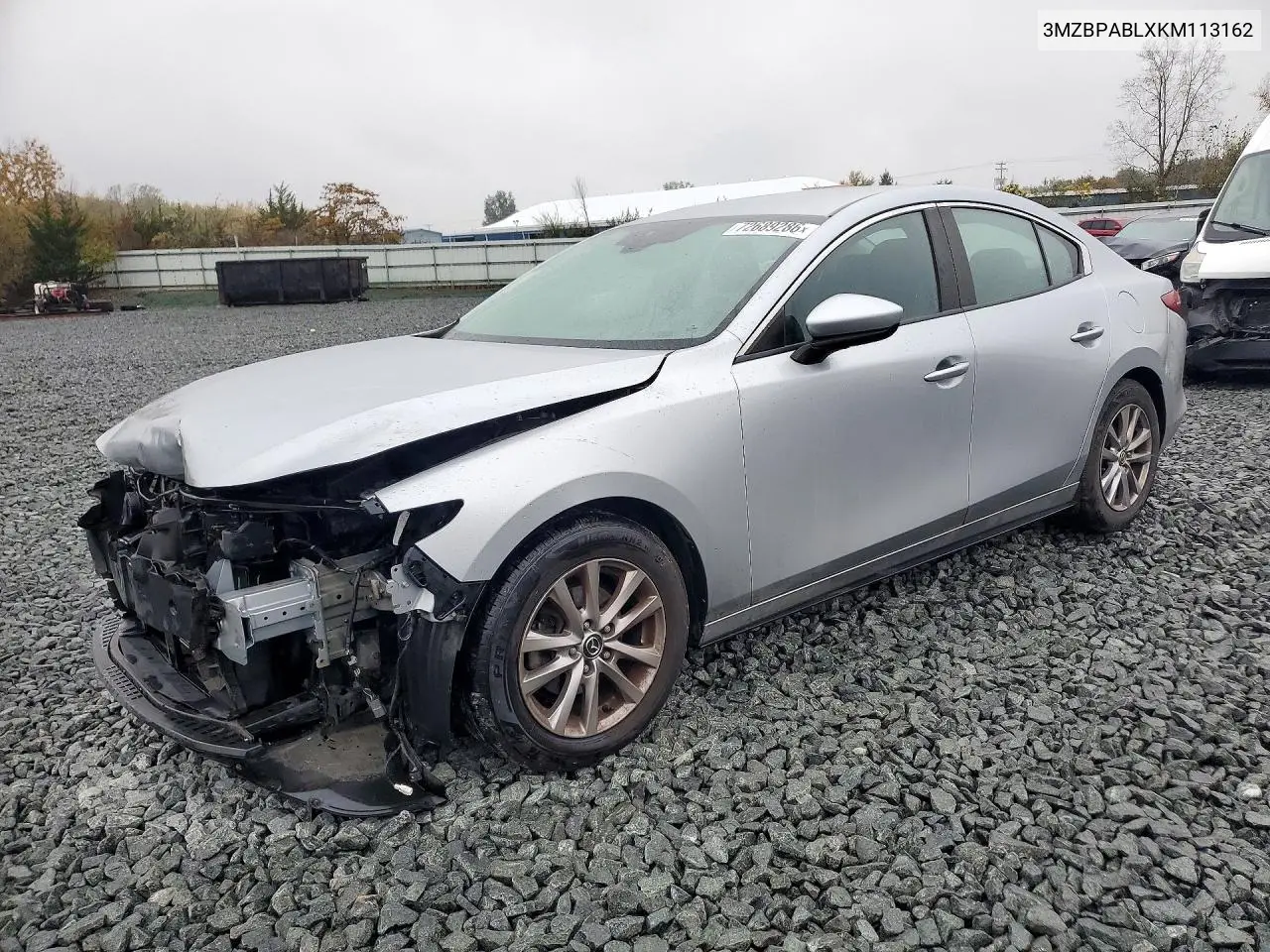 MAZDA 3 2019, VIN 3MZBPABLXKM113162