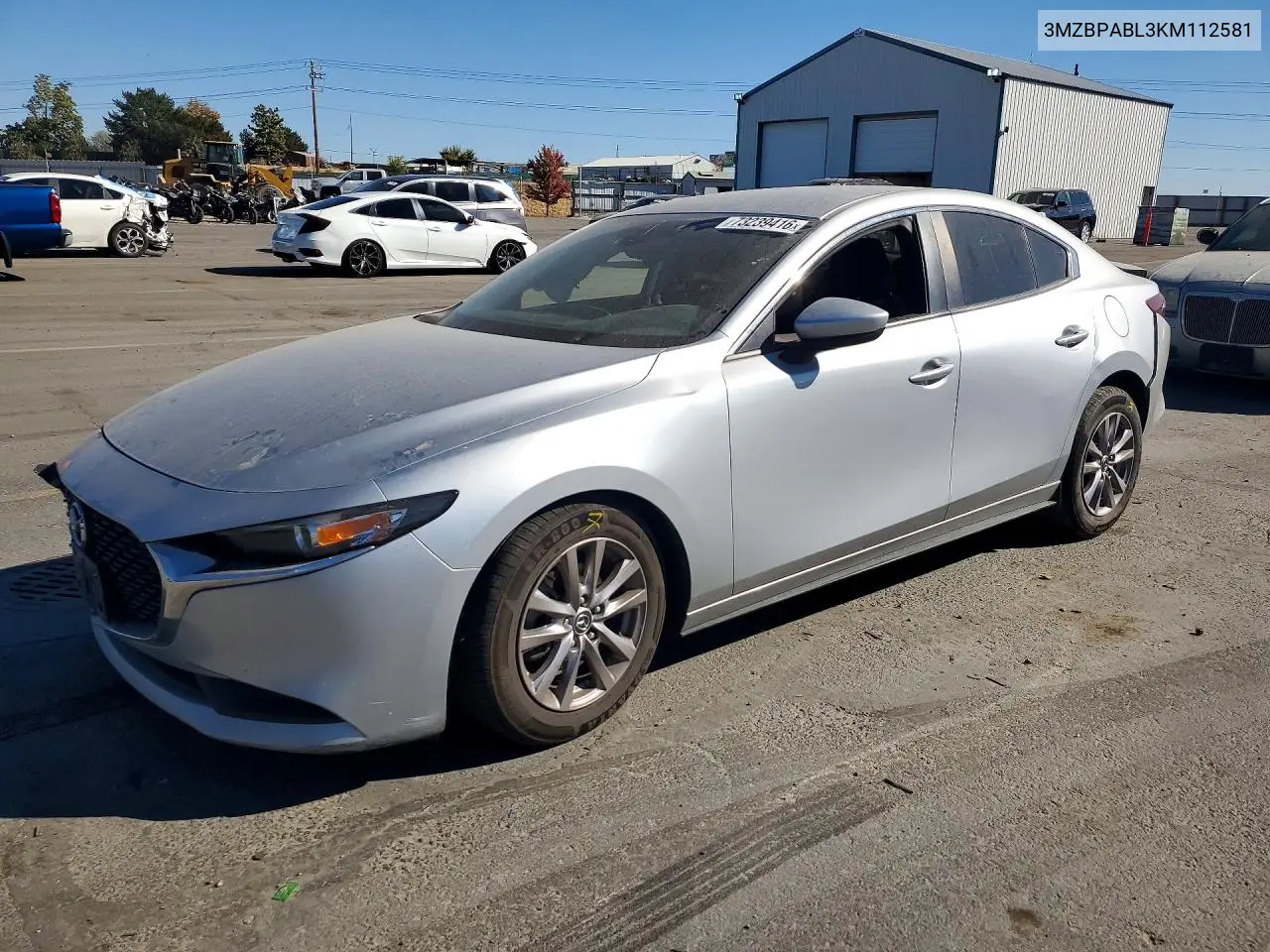 MAZDA 3 2019, VIN 3MZBPABL3KM112581