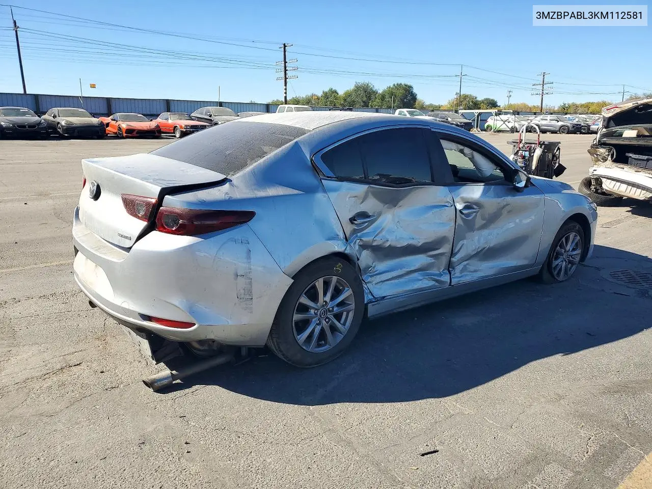2019 MAZDA 3 VIN 3MZBPABL3KM112581 — фото 3
