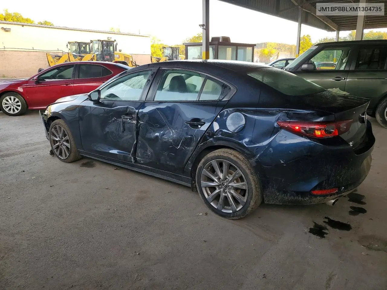 2021 MAZDA 3 VIN JM1BPBBLXM1304735 — фото 2