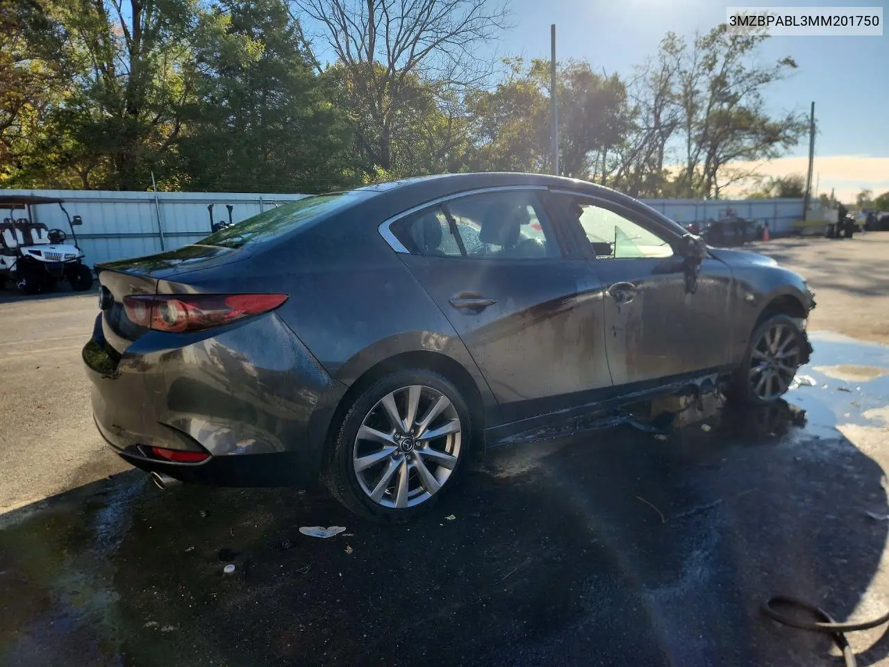 2021 MAZDA 3 VIN 3MZBPABL3MM201750 — фото 3