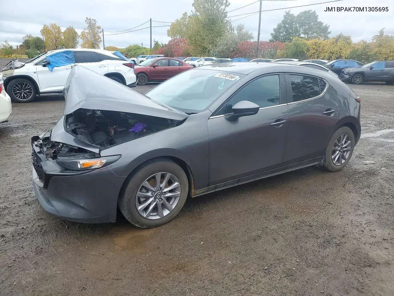 MAZDA 3 2021, VIN JM1BPAK70M1305695