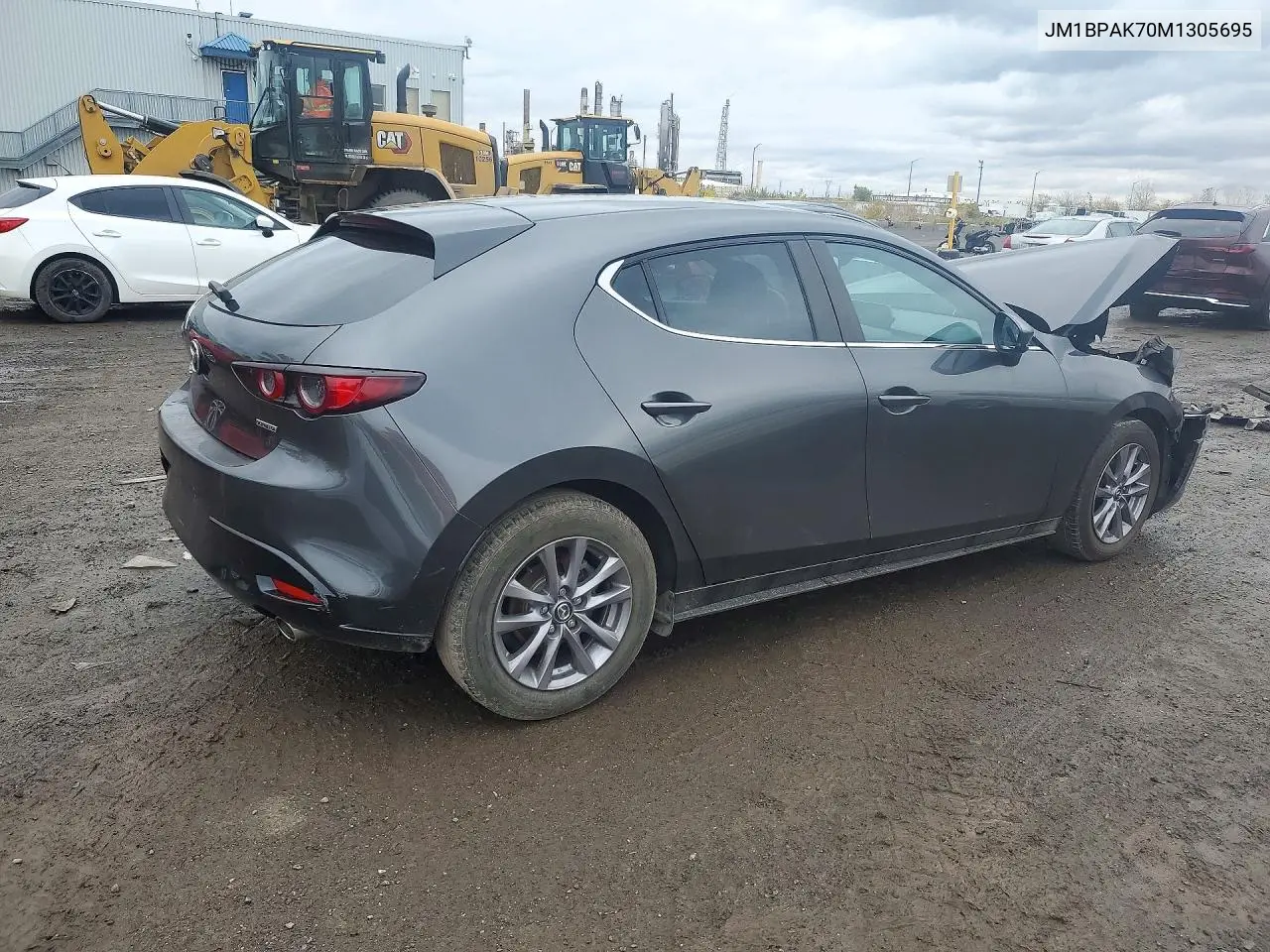 2021 MAZDA 3 VIN JM1BPAK70M1305695 — фото 3