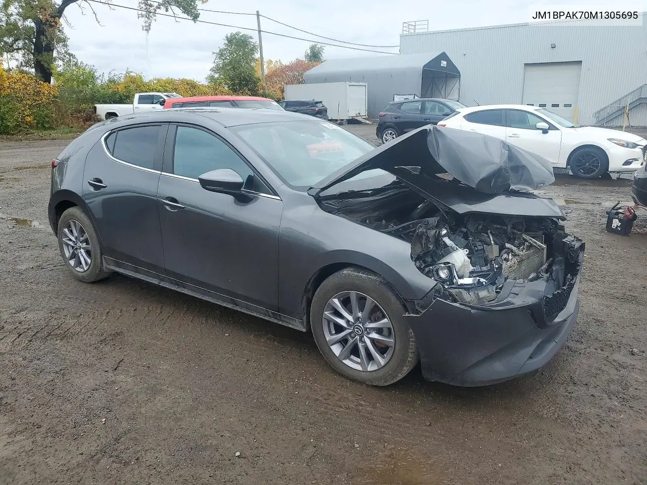 2021 MAZDA 3 VIN JM1BPAK70M1305695 — фото 4