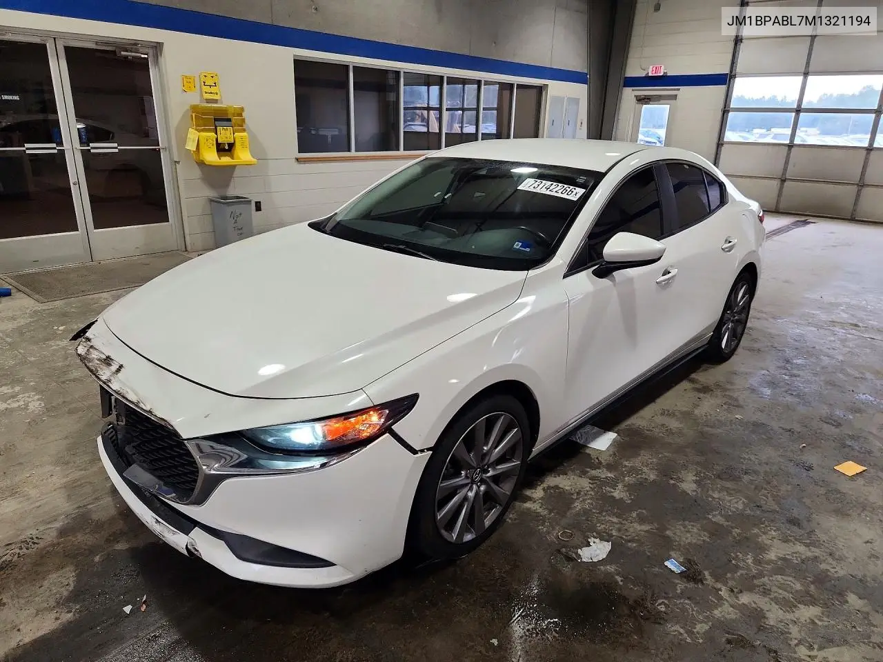 MAZDA 3 2021, VIN JM1BPABL7M1321194