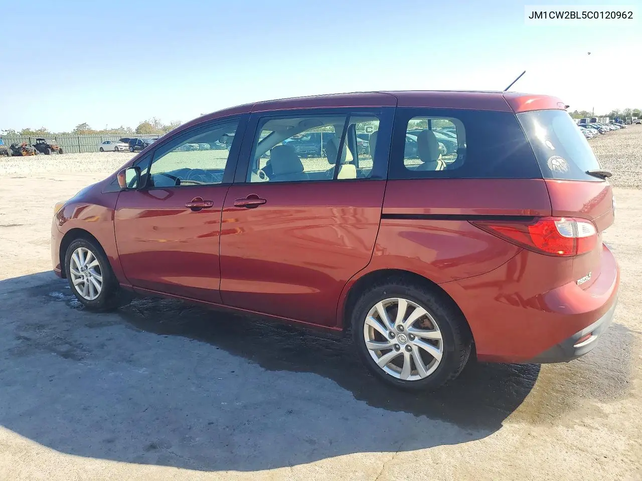 2012 MAZDA 5 VIN JM1CW2BL5C0120962 — фото 2