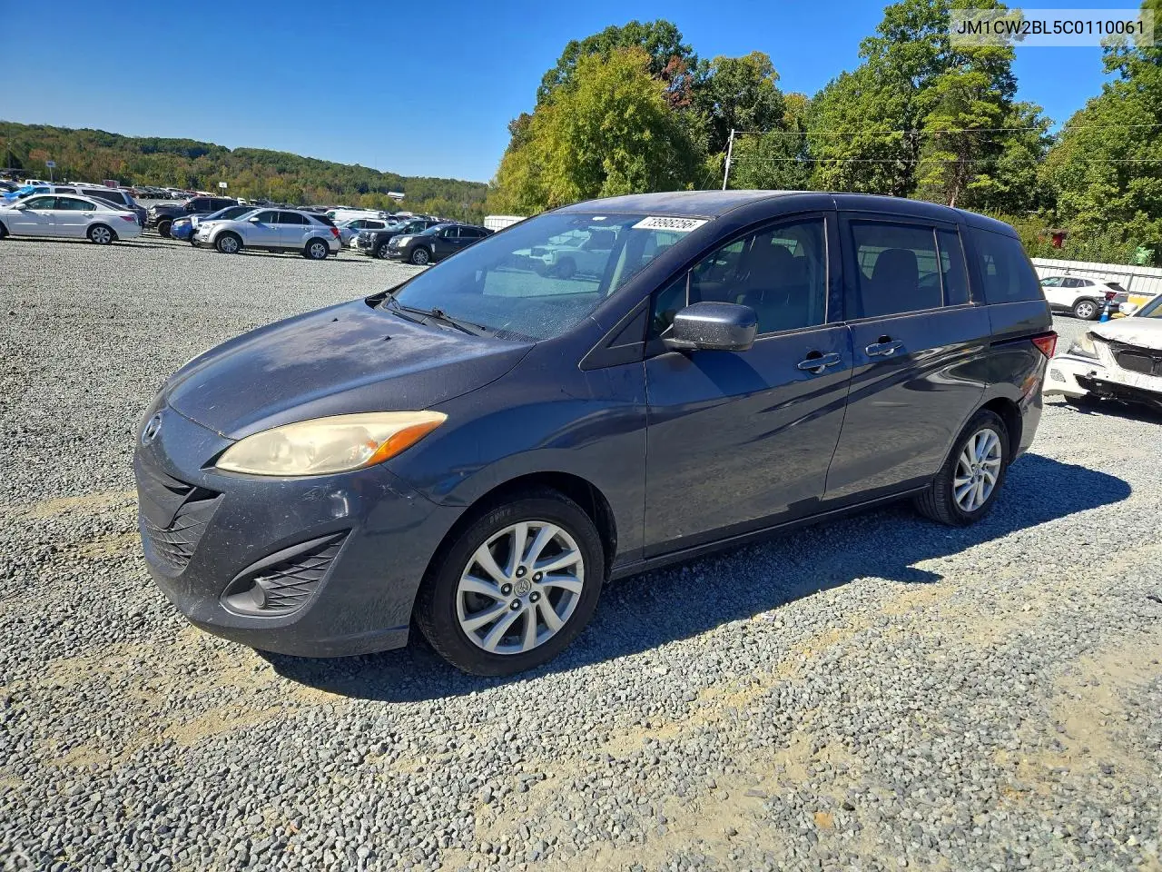 MAZDA 5 2012, VIN JM1CW2BL5C0110061