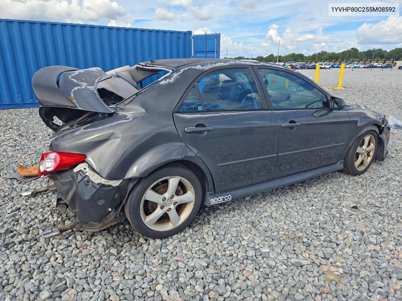 2005 MAZDA 6 VIN 1YVHP80C255M08592 — фото 3