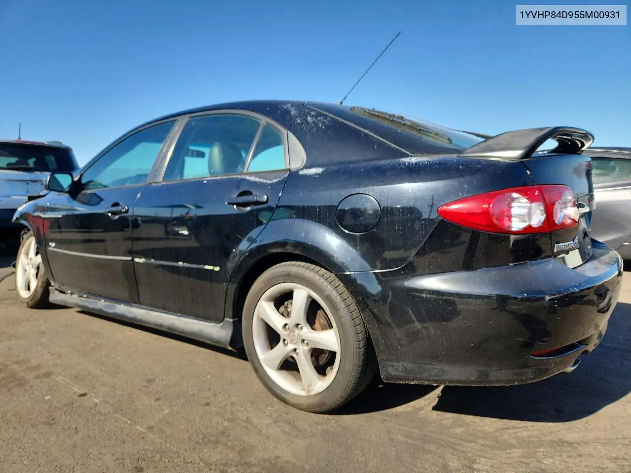 2005 MAZDA 6 VIN 1YVHP84D955M00931 — фото 2