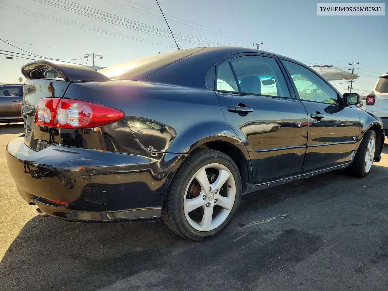 2005 MAZDA 6 VIN 1YVHP84D955M00931 — фото 3