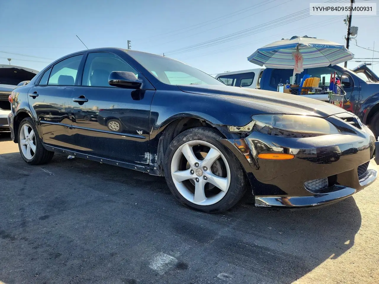 2005 MAZDA 6 VIN 1YVHP84D955M00931 — фото 4