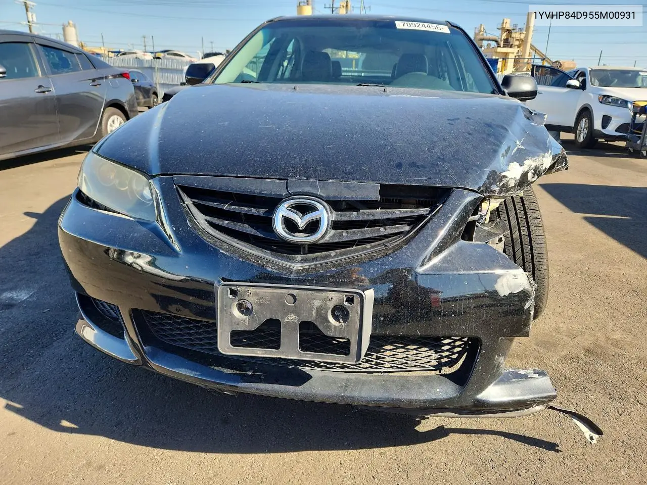2005 MAZDA 6 VIN 1YVHP84D955M00931 — фото 5