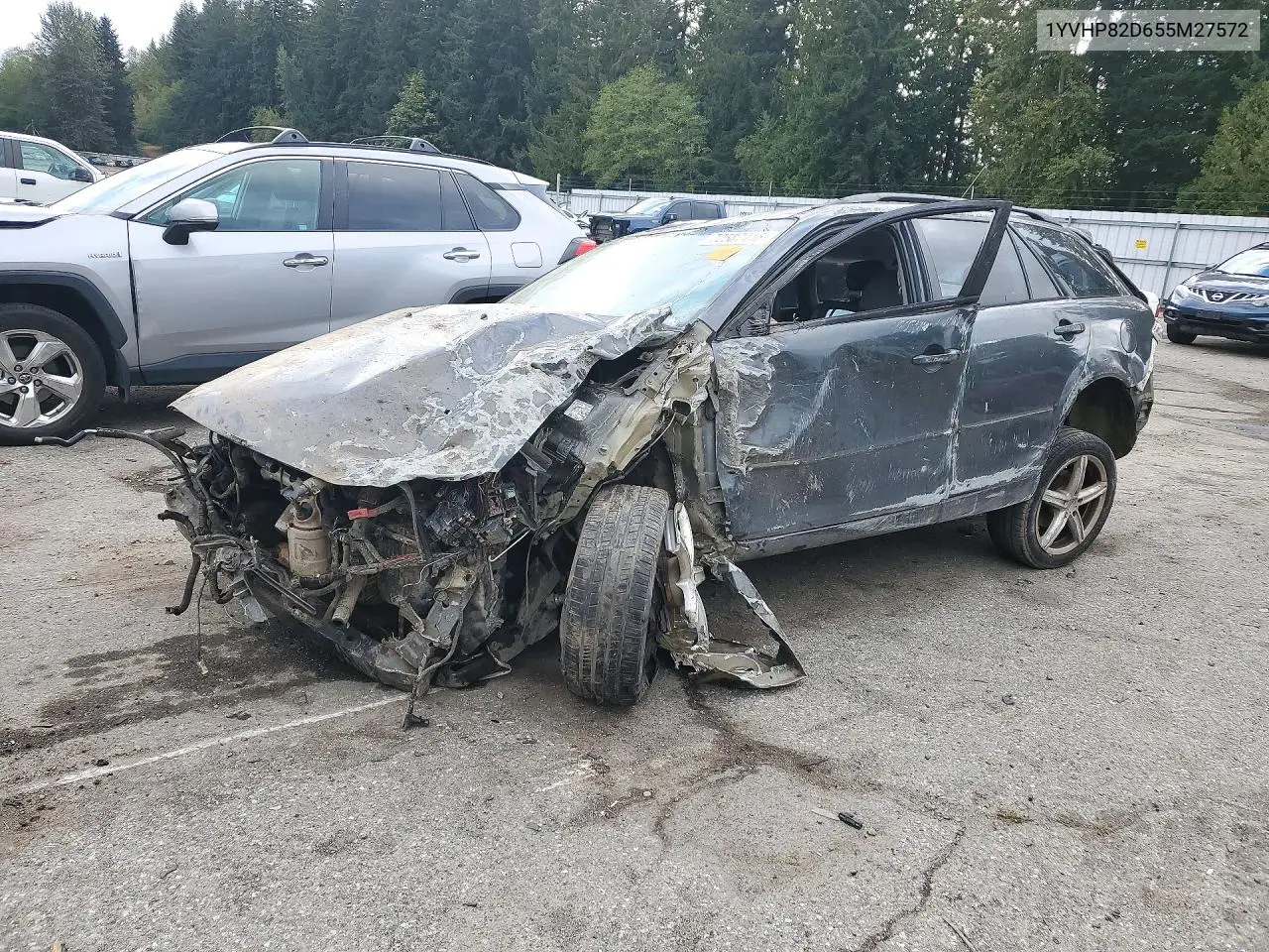 MAZDA 6 2005, VIN 1YVHP82D655M27572