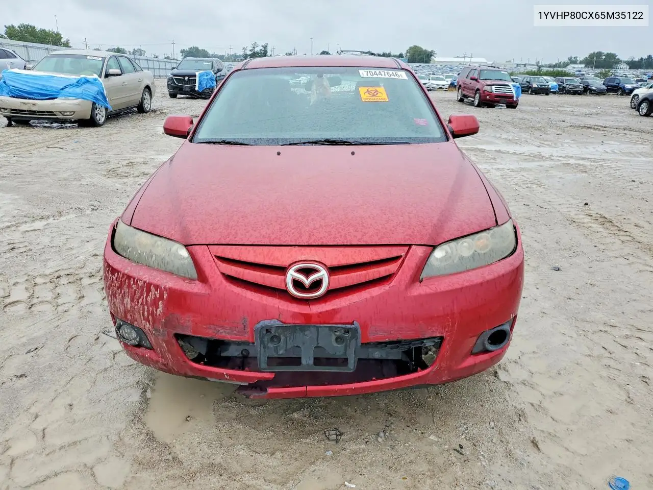 2006 MAZDA 6 VIN 1YVHP80CX65M35122 — фото 5