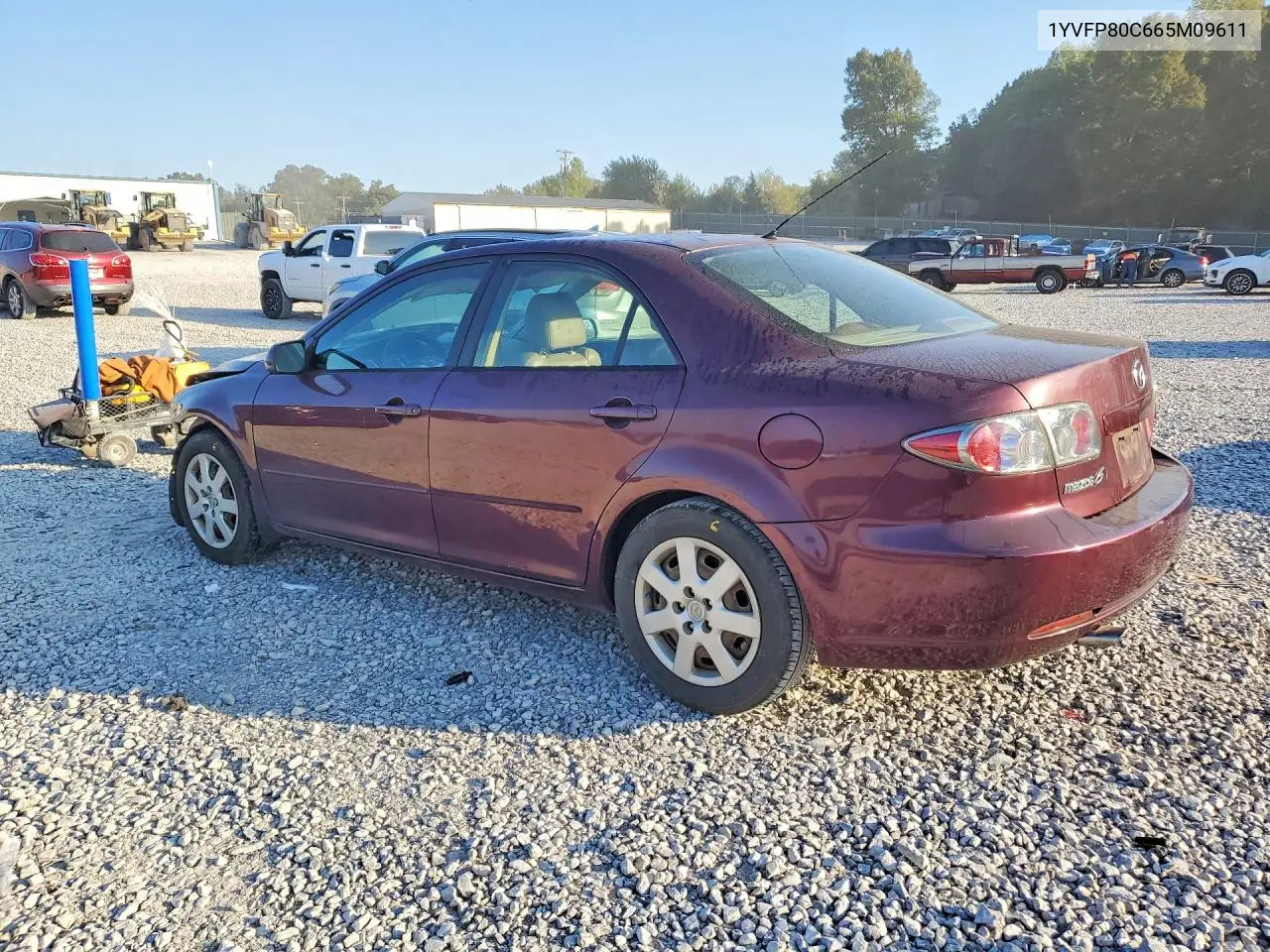 2006 MAZDA 6 VIN 1YVFP80C665M09611 — фото 2