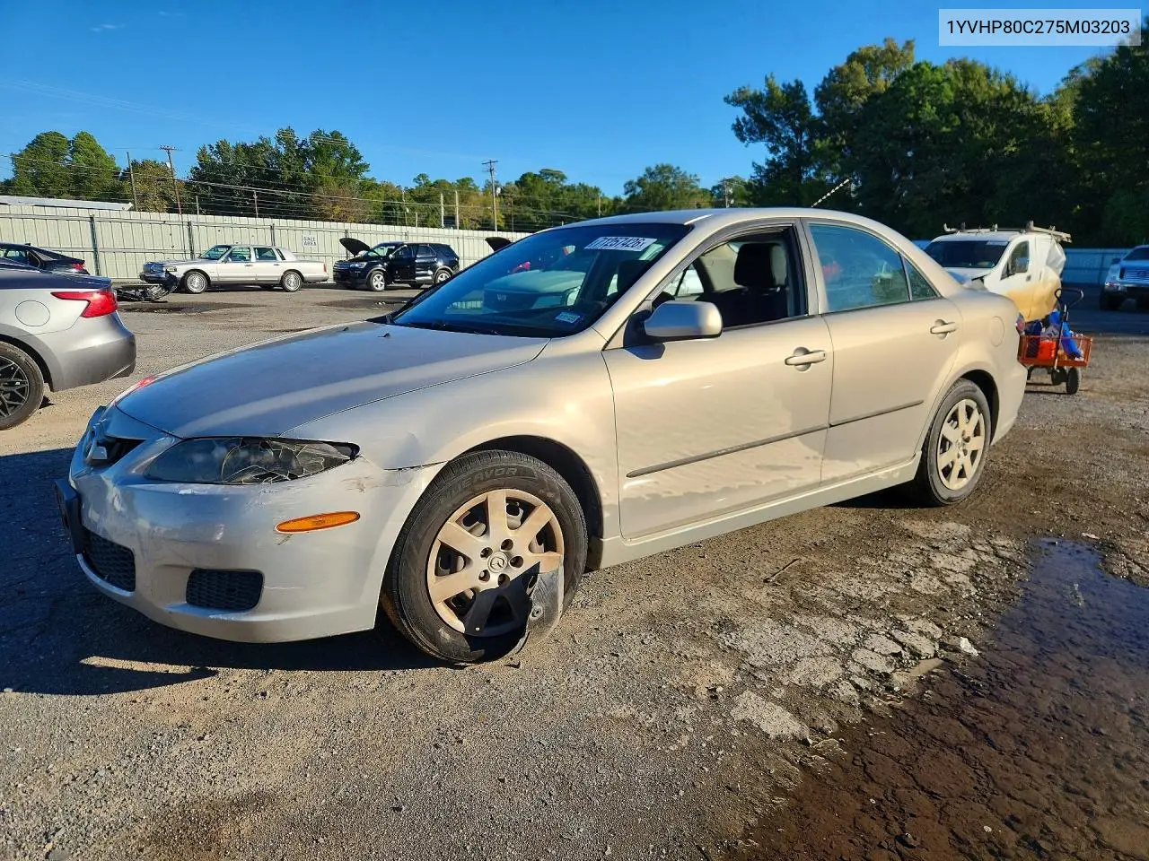 MAZDA 6 2007, VIN 1YVHP80C275M03203