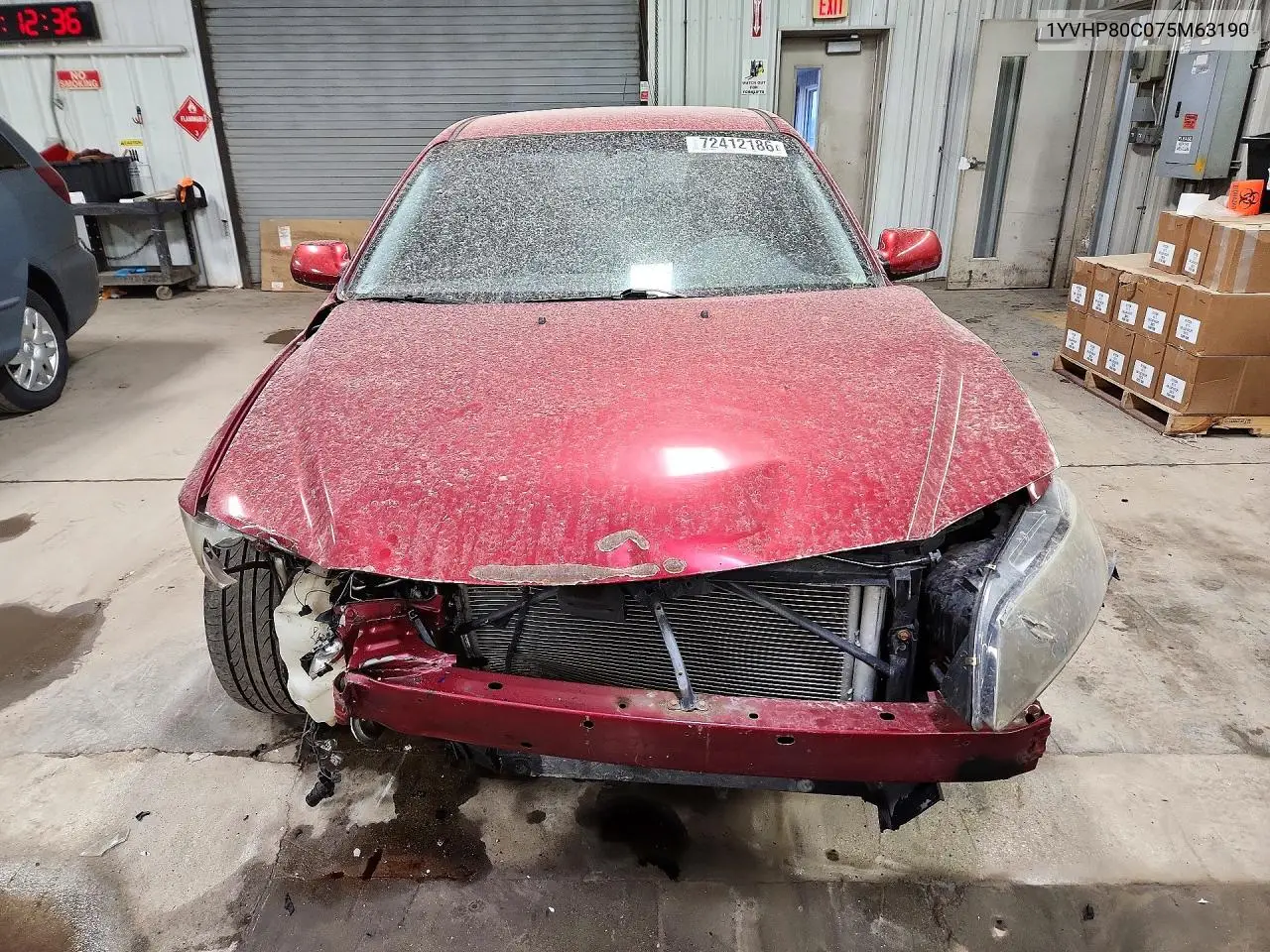 2007 MAZDA 6 VIN 1YVHP80C075M63190 — фото 5