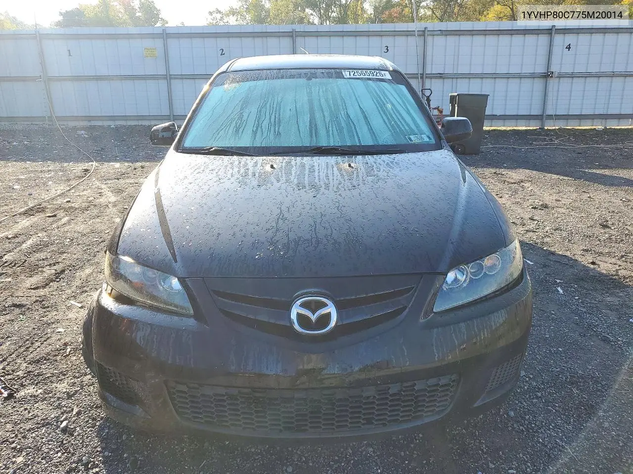 2007 MAZDA 6 VIN 1YVHP80C775M20014 — фото 5