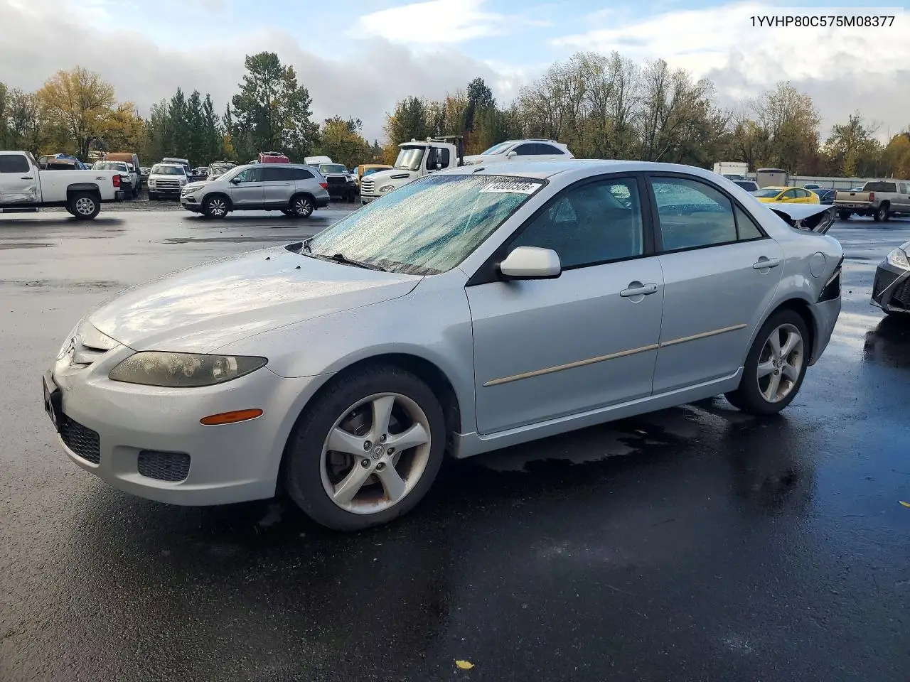 MAZDA 6 2007, VIN 1YVHP80C575M08377