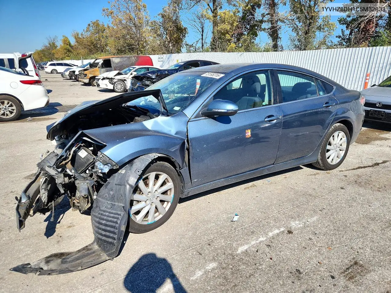 MAZDA 6 2012, VIN 1YVHZ8DH1C5M32833