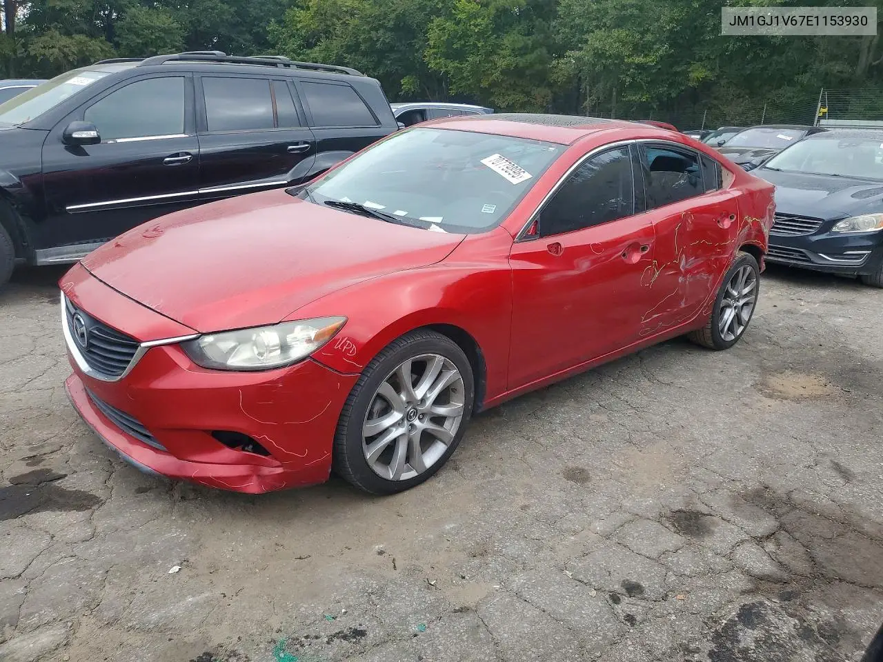 MAZDA 6 2014, VIN JM1GJ1V67E1153930
