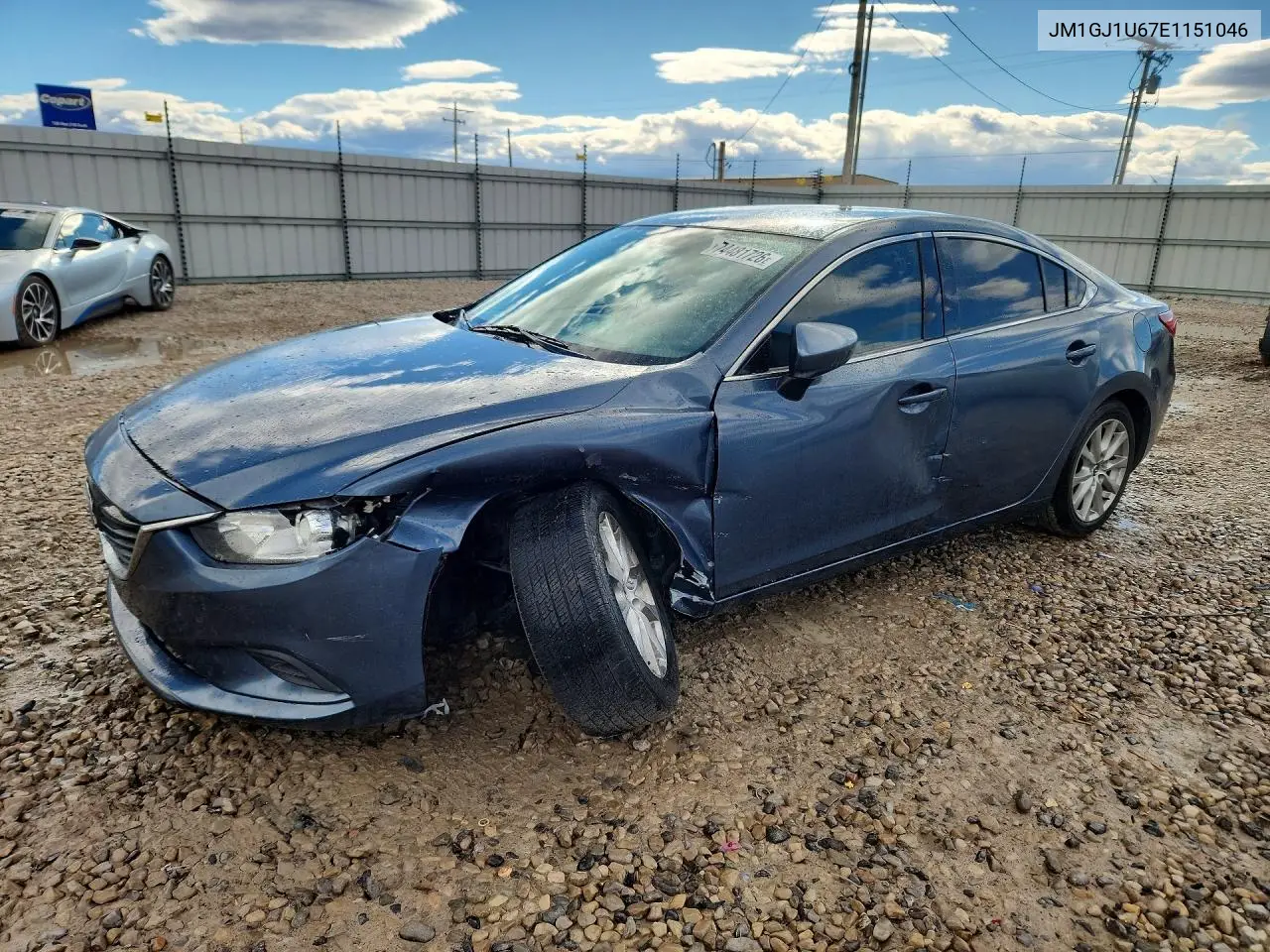 MAZDA 6 2014, VIN JM1GJ1U67E1151046