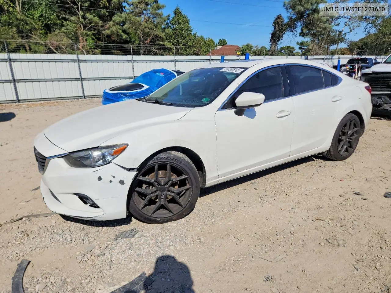 MAZDA 6 2015, VIN JM1GJ1W53F1221650