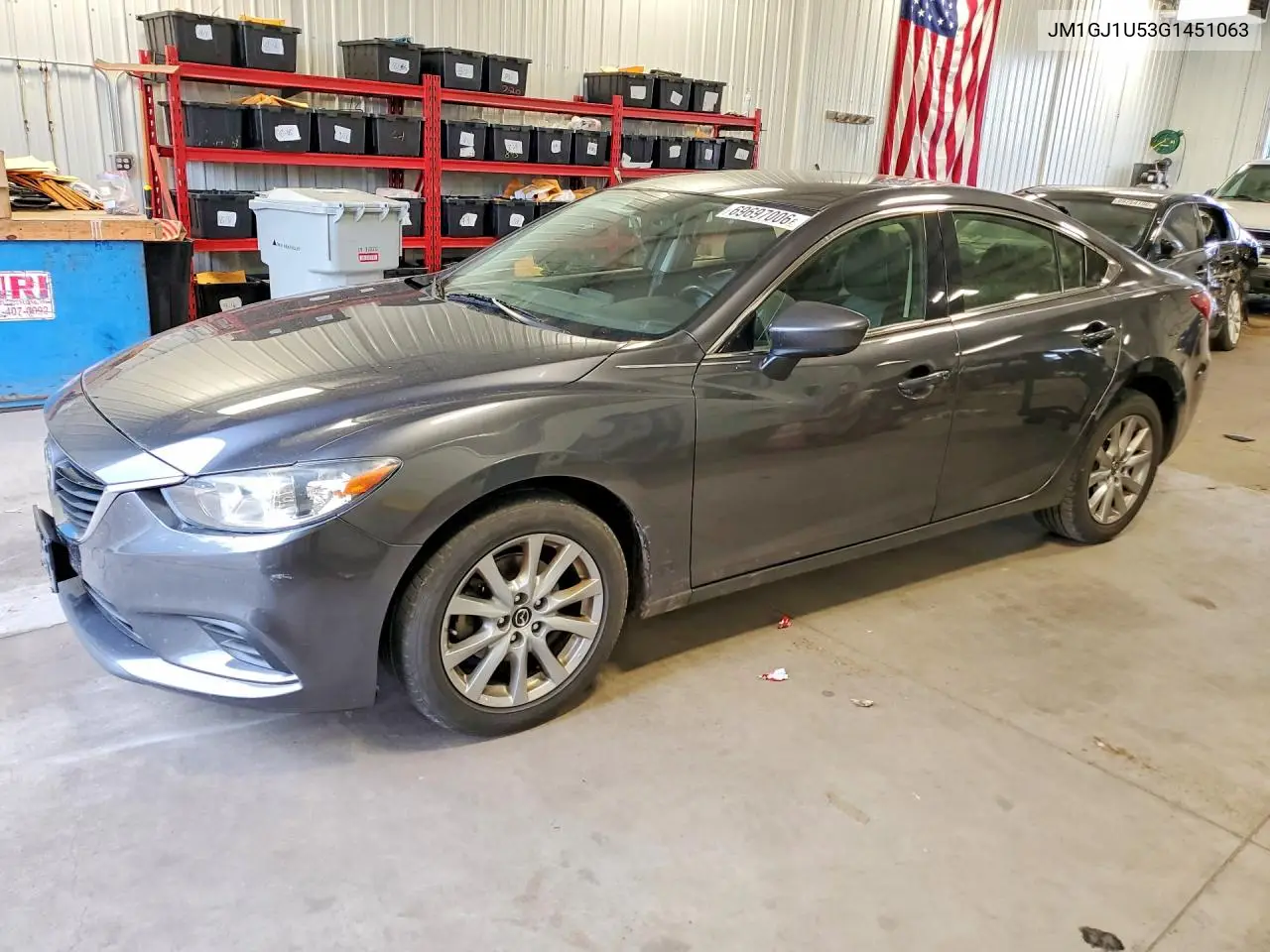 MAZDA 6 2016, VIN JM1GJ1U53G1451063