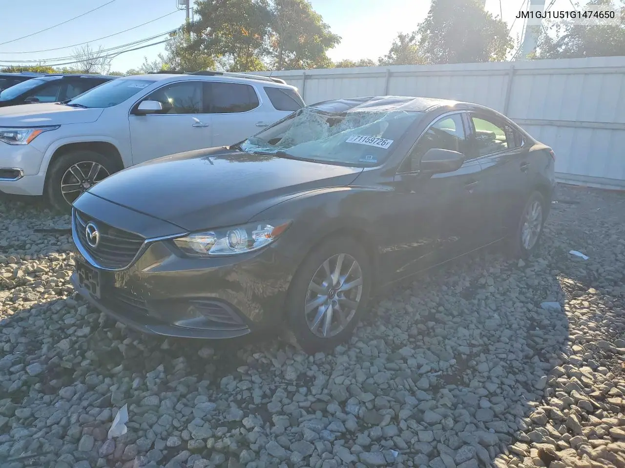 MAZDA 6 2016, VIN JM1GJ1U51G1474650
