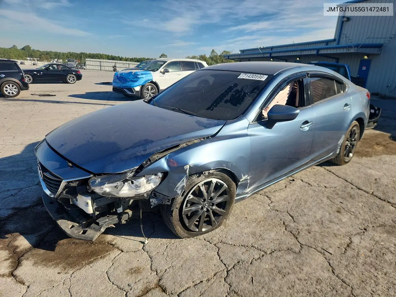 MAZDA 6 2016, VIN JM1GJ1U55G1472481