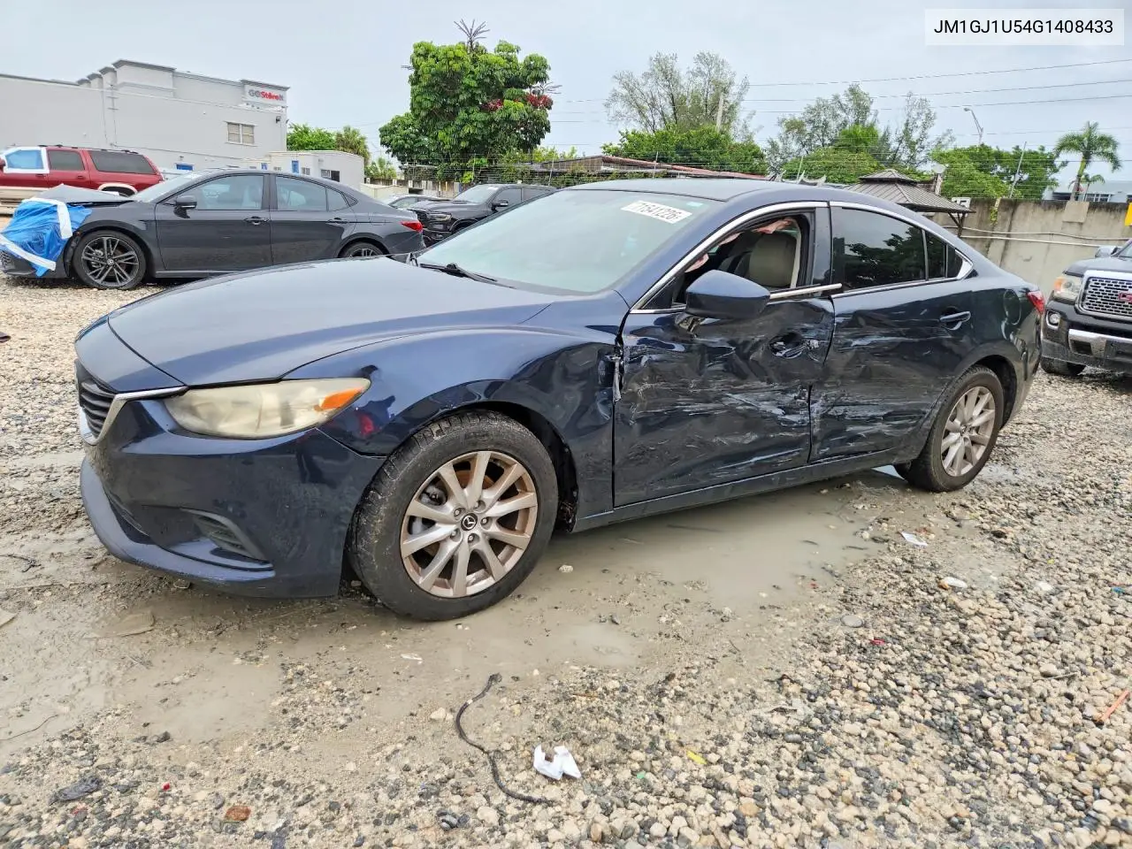 MAZDA 6 2016, VIN JM1GJ1U54G1408433