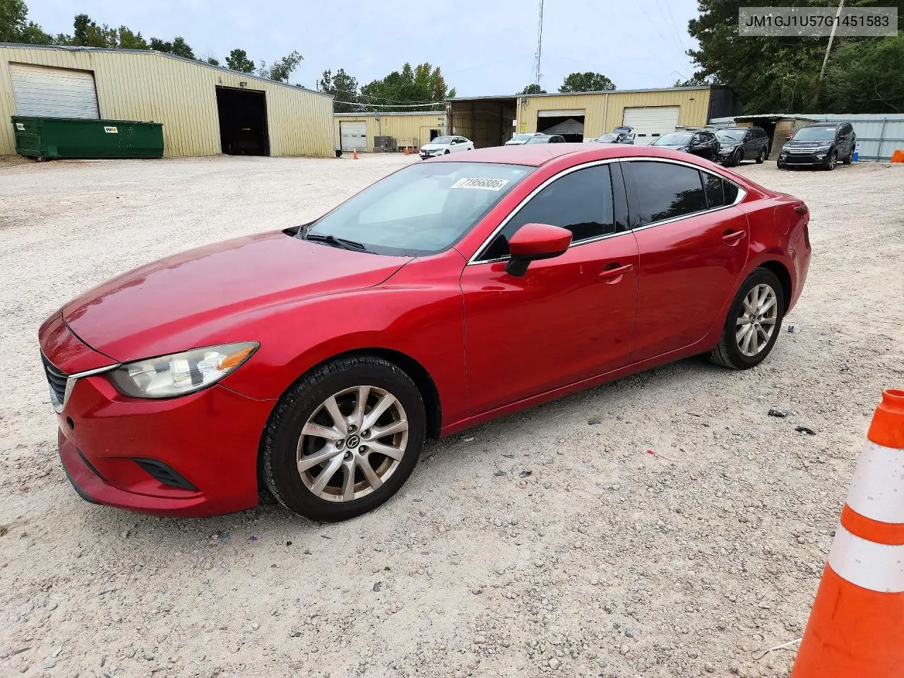 MAZDA 6 2016, VIN JM1GJ1U57G1451583