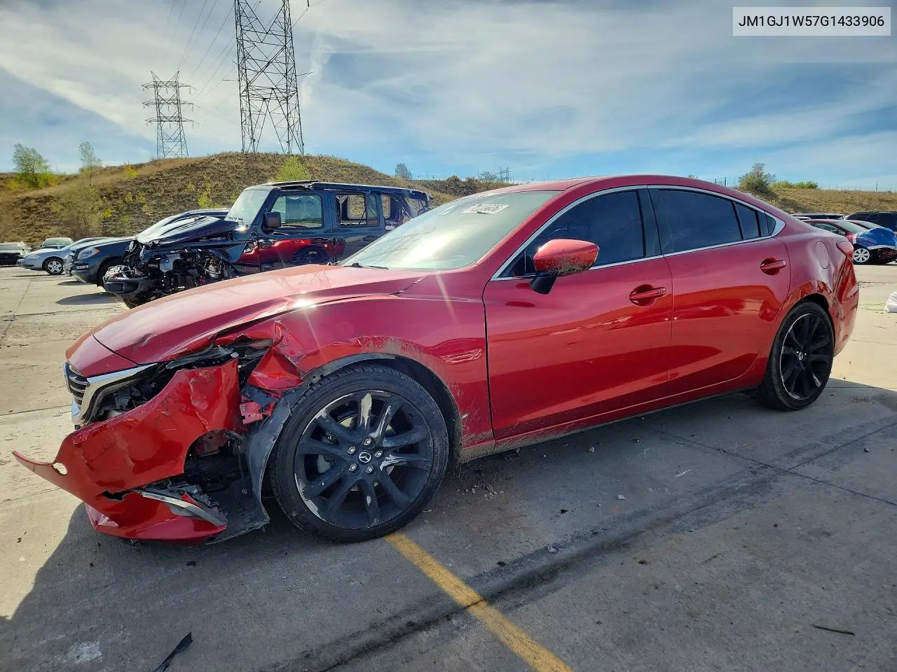 MAZDA 6 2016, VIN JM1GJ1W57G1433906