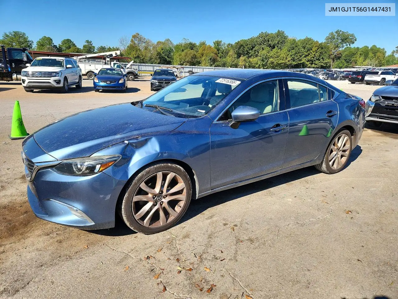 MAZDA 6 2016, VIN JM1GJ1T56G1447431