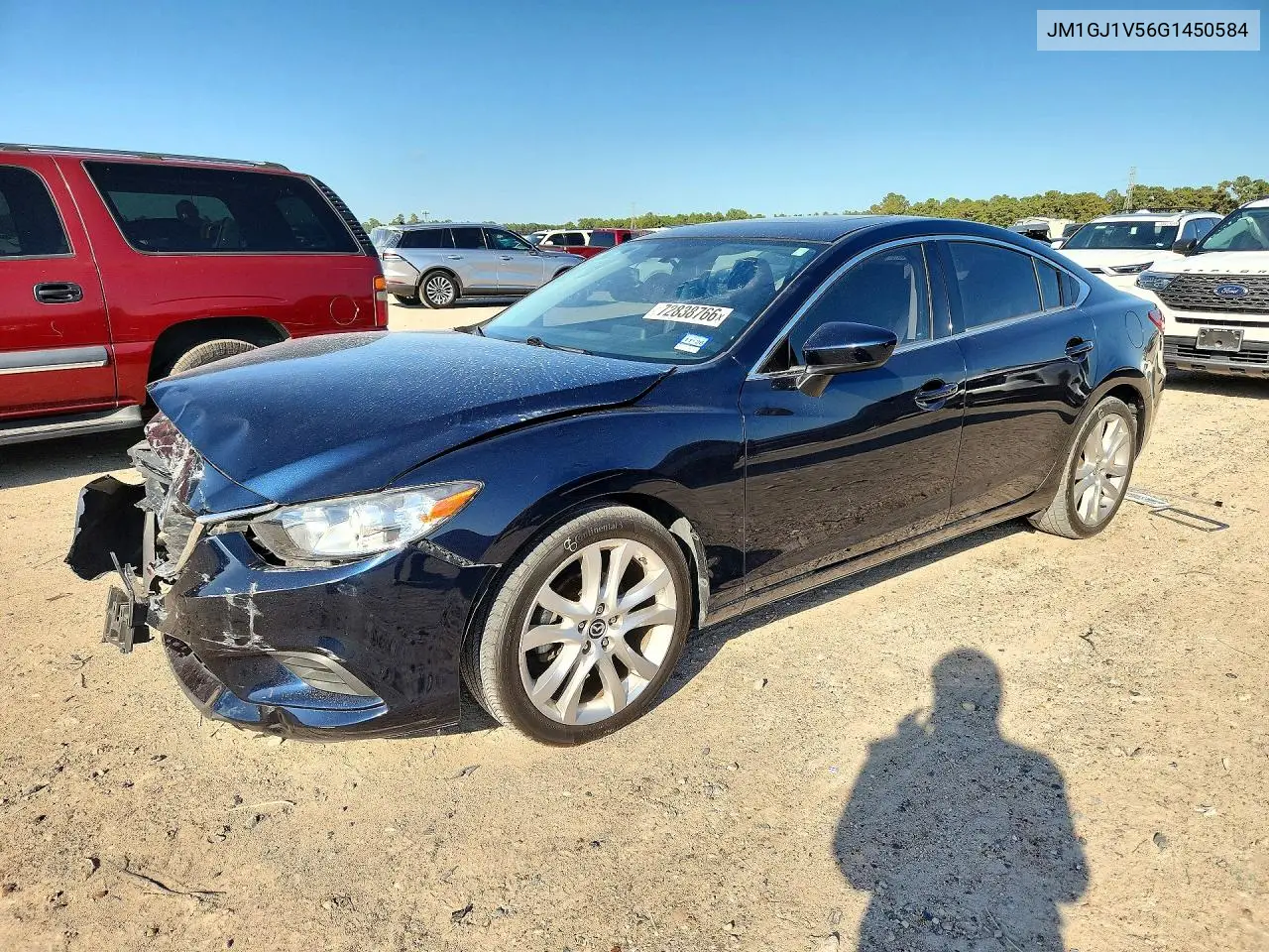 MAZDA 6 2016, VIN JM1GJ1V56G1450584