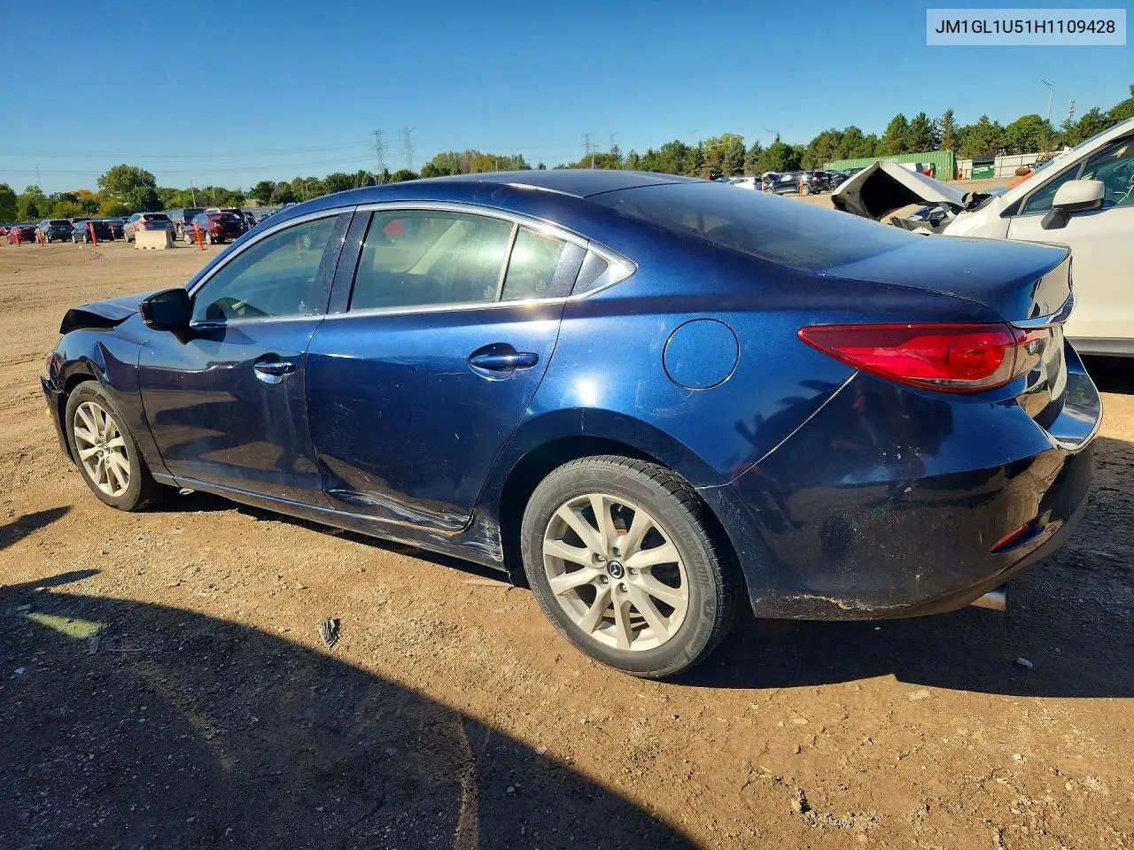 2017 MAZDA 6 VIN JM1GL1U51H1109428 — фото 2