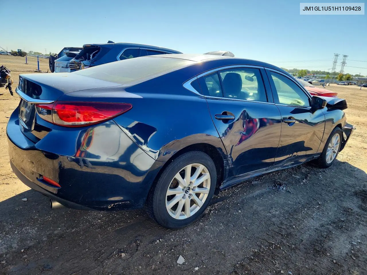 2017 MAZDA 6 VIN JM1GL1U51H1109428 — фото 3