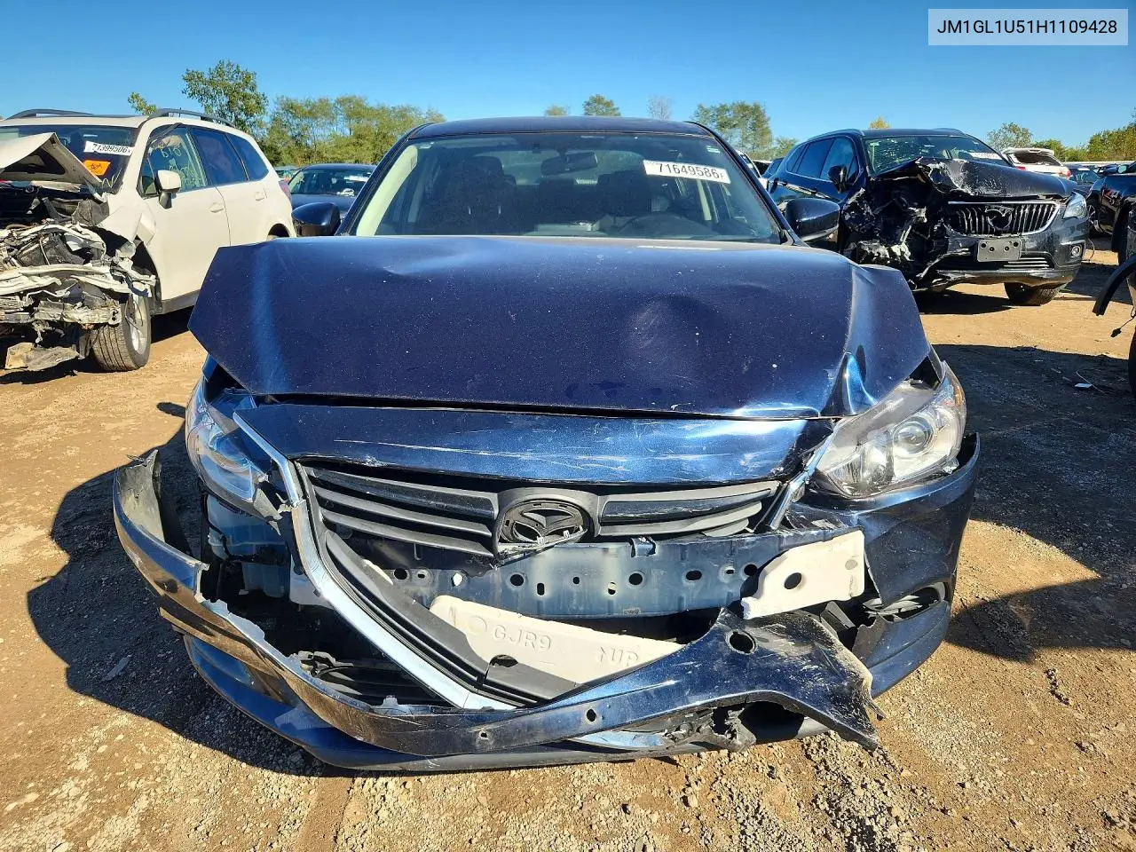 2017 MAZDA 6 VIN JM1GL1U51H1109428 — фото 5