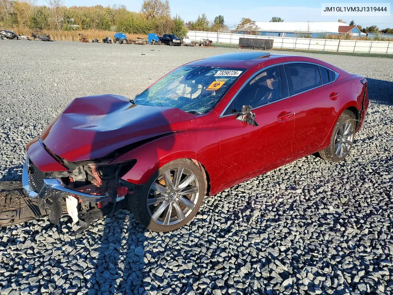 2018 MAZDA 6 VIN JM1GL1VM3J1319444 — фото 3