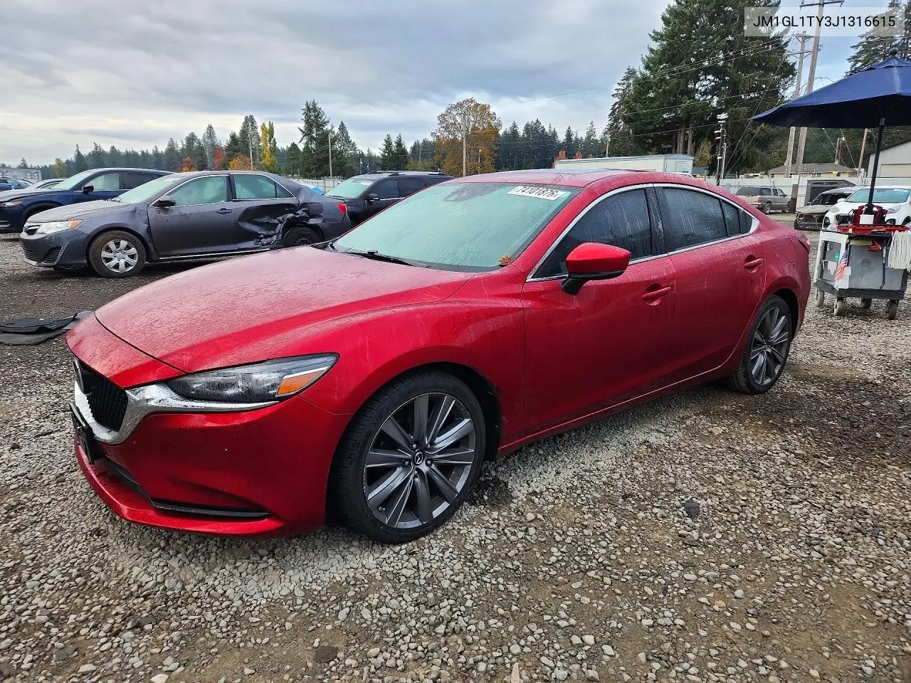 MAZDA 6 2018, VIN JM1GL1TY3J1316615