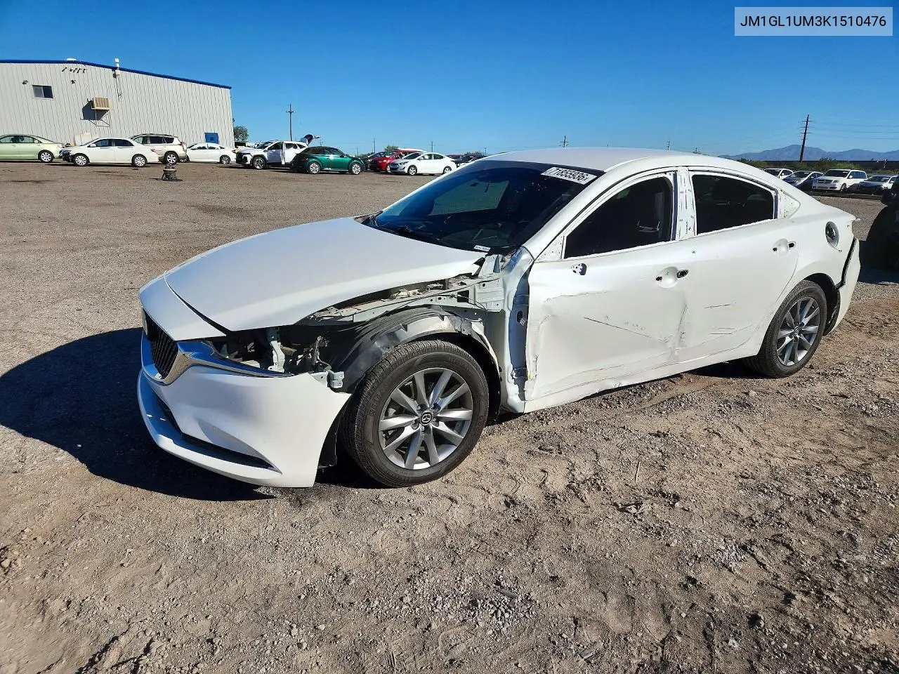 MAZDA 6 2019, VIN JM1GL1UM3K1510476